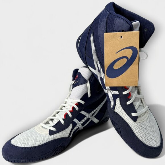 ASICS Matcontrol 3 Wrestling Shoes White Red Men’s Size 11.5 New No Box main image 8